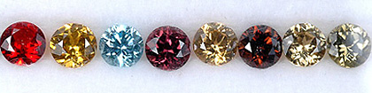 Zircon various gemstones the December birthstone