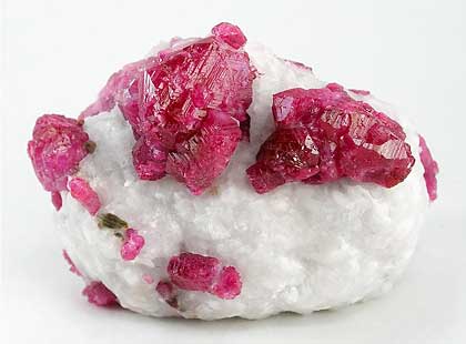 Cluster of Ruby the July birthstone