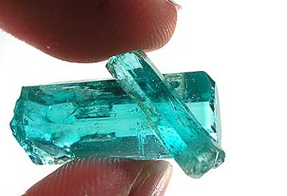 May birthstone nearly flawless light emerald green crystal