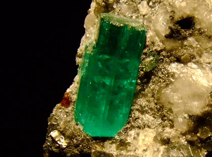 Gem quality emerald crystal from Muzo Mine May birthstone